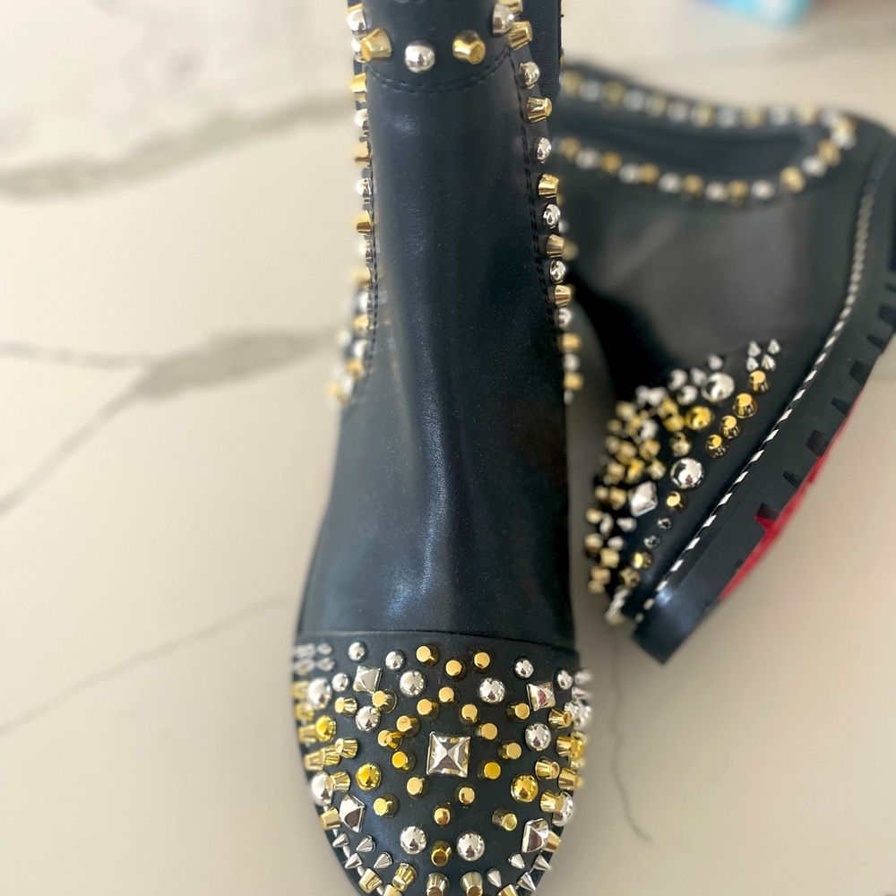 Booties are size 8